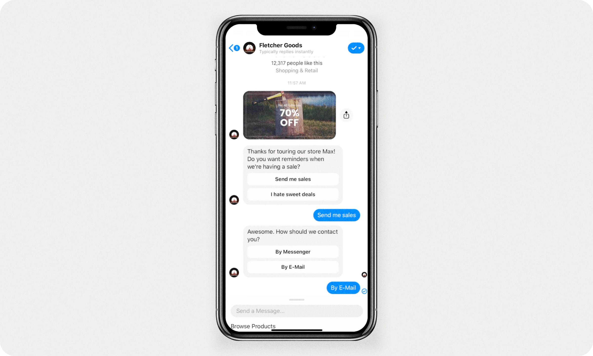 ManyChat chatbot