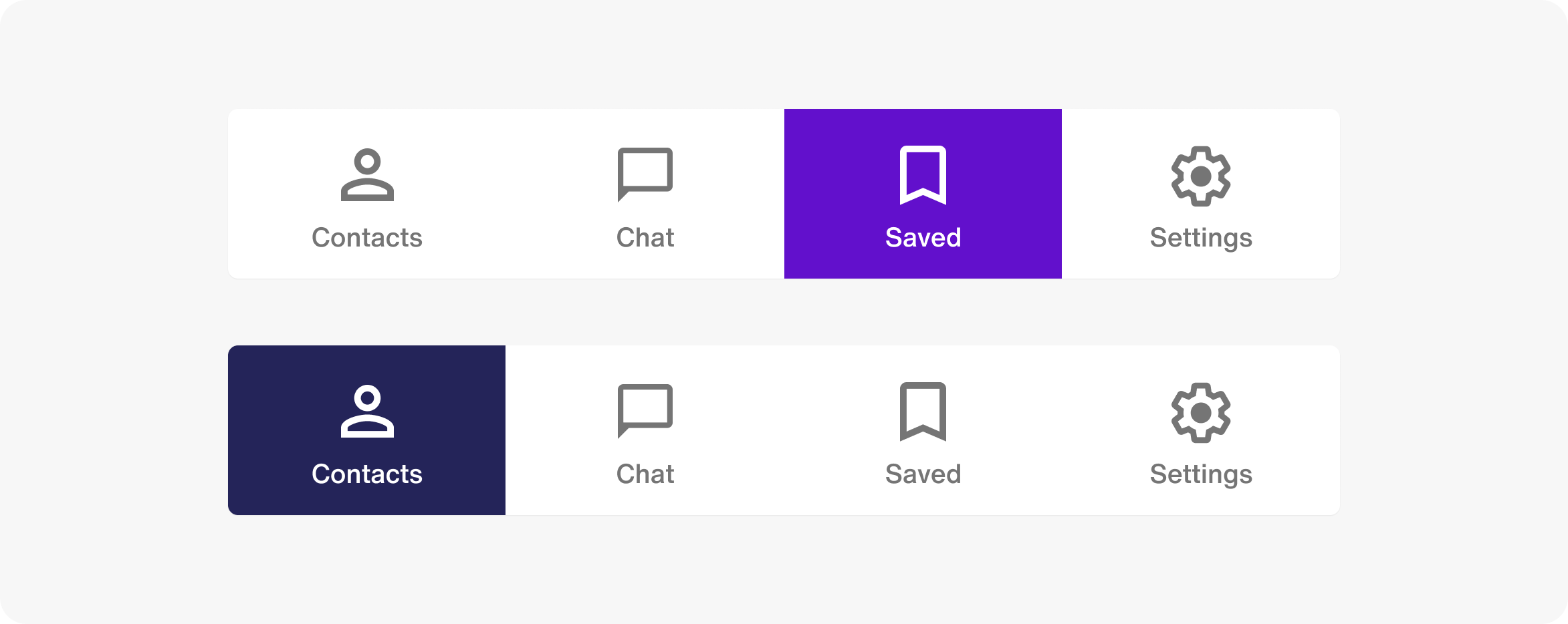 Examples of clean, streamlined icons that follow convention