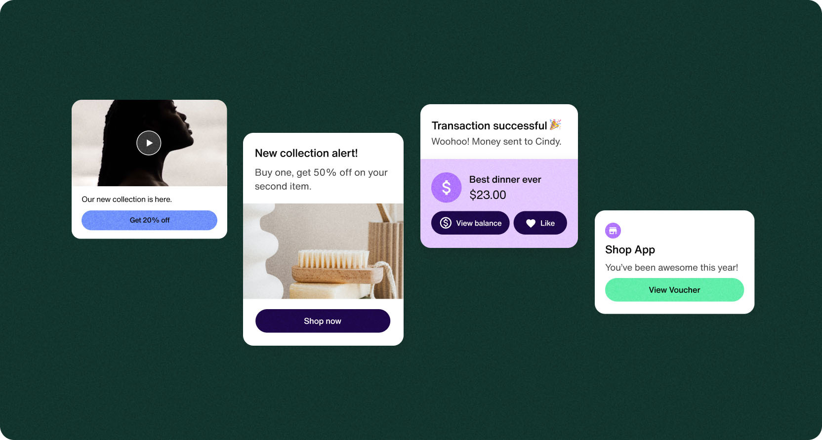 Personalized messages notification