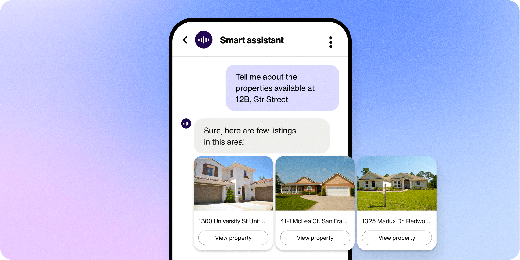 A real estate AI chatbot
