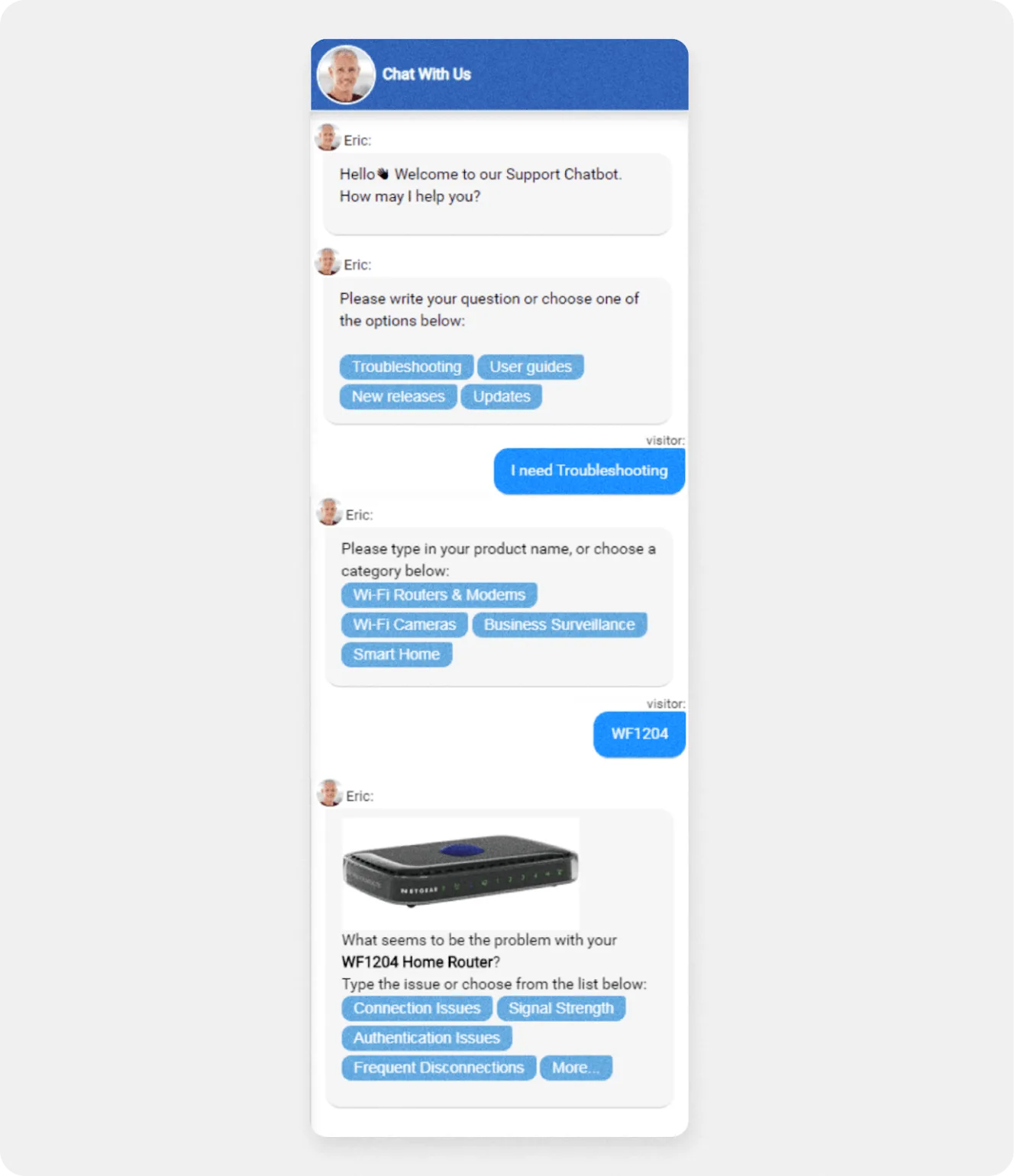 AI chatbot IT support