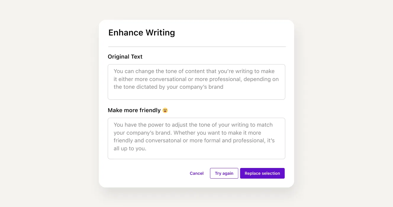 AI offers suggestion for improving help center resources