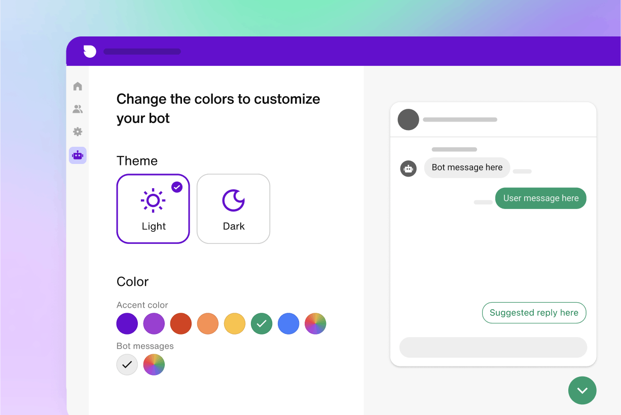 AI chatbot Design your own custom AI chatbot widget