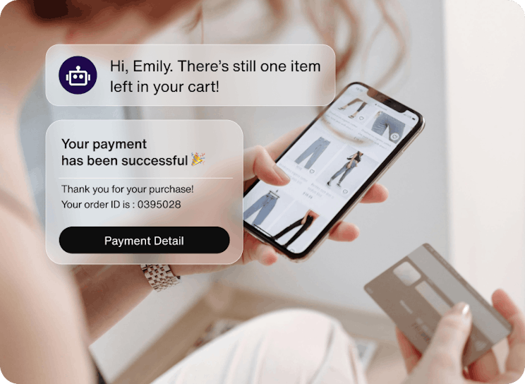 AI chatbot ecommerce shopping cart