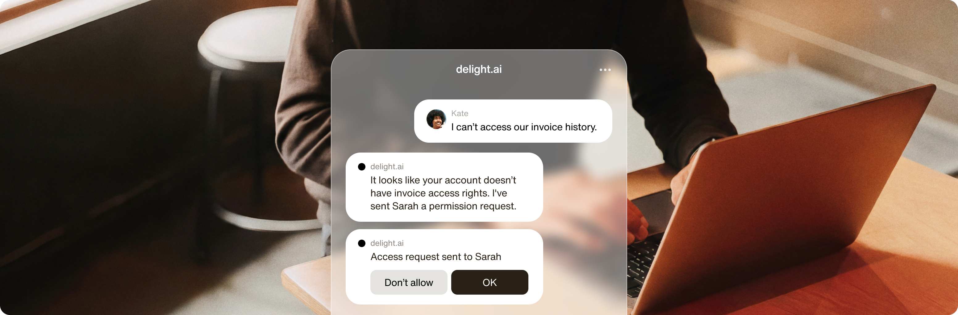 AI support for B2B.Anything but basic.