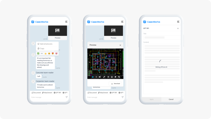 AICON app screenshots