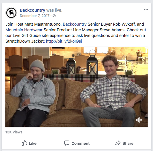 Blog Backcountry Facebook post