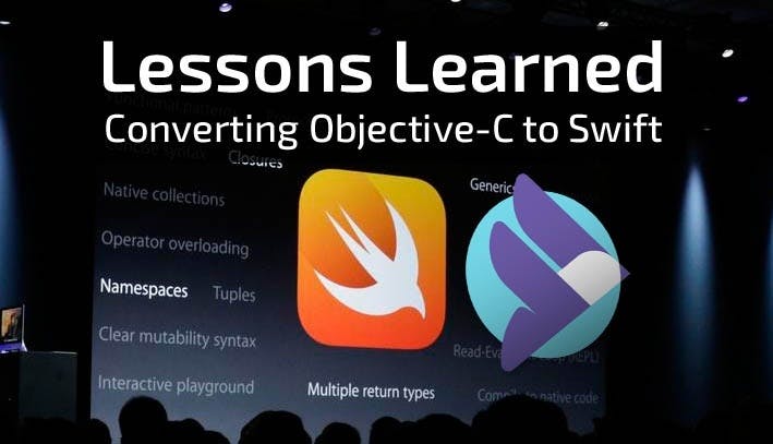 Blog Cover lessons learned from converting object C into swift