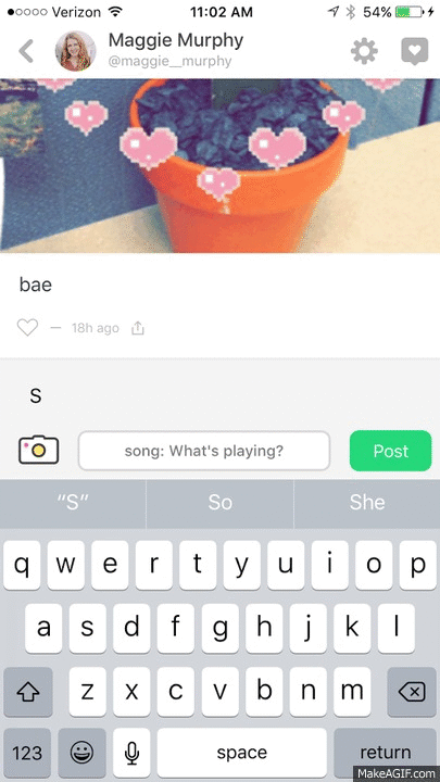 Blog Peach app gif