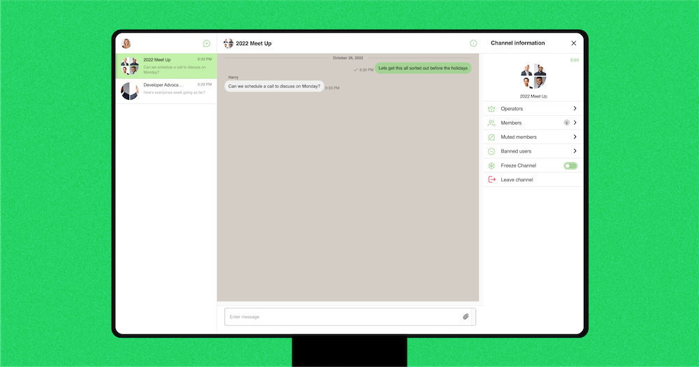 WhatsApp messenger clone for desktop