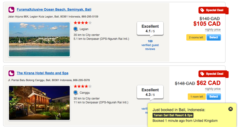 Blog hotel listings