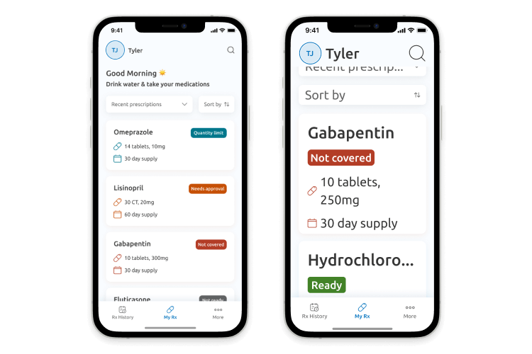 An example of an accessible mobile user interface