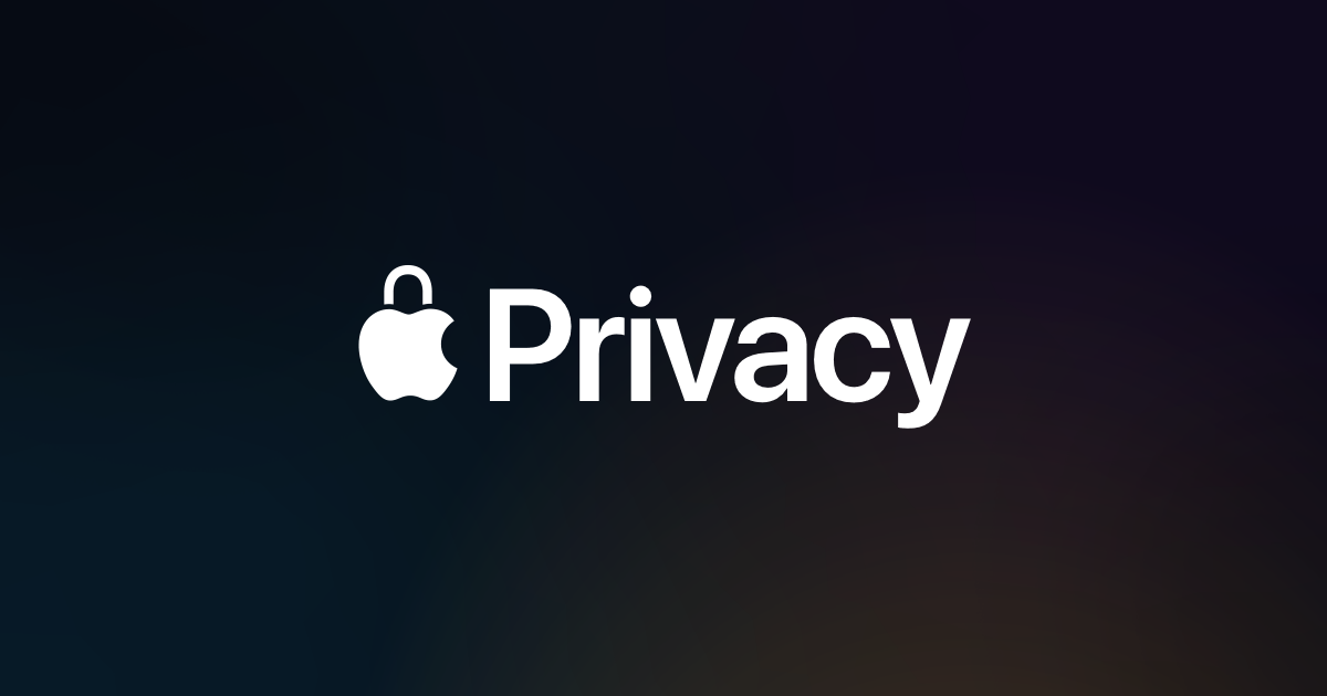 Apple privacy guidelines
