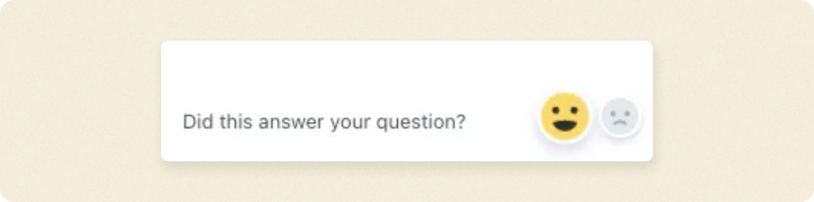 Asking for immediate feedback for a specific context