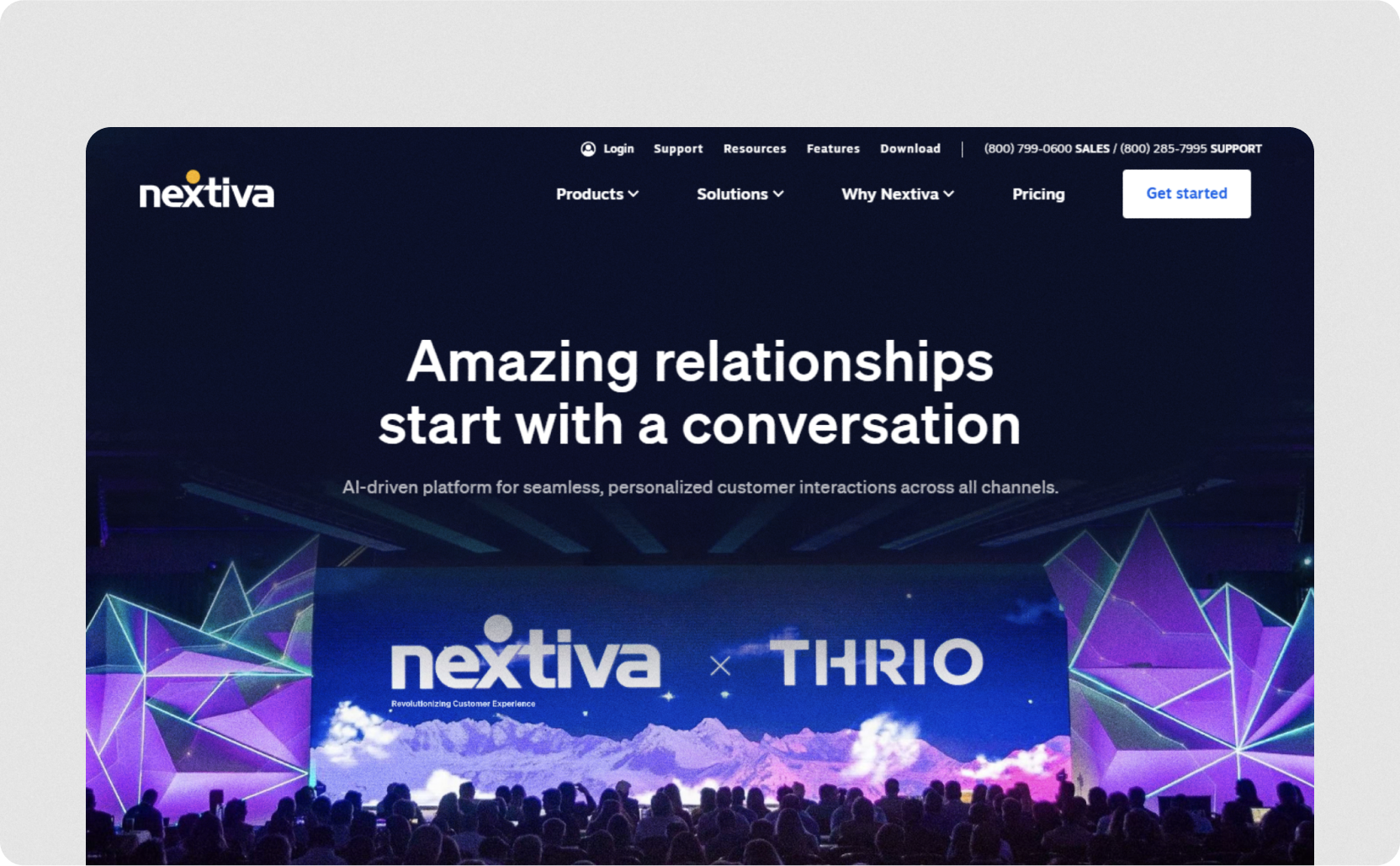 A screenshot of Nextiva