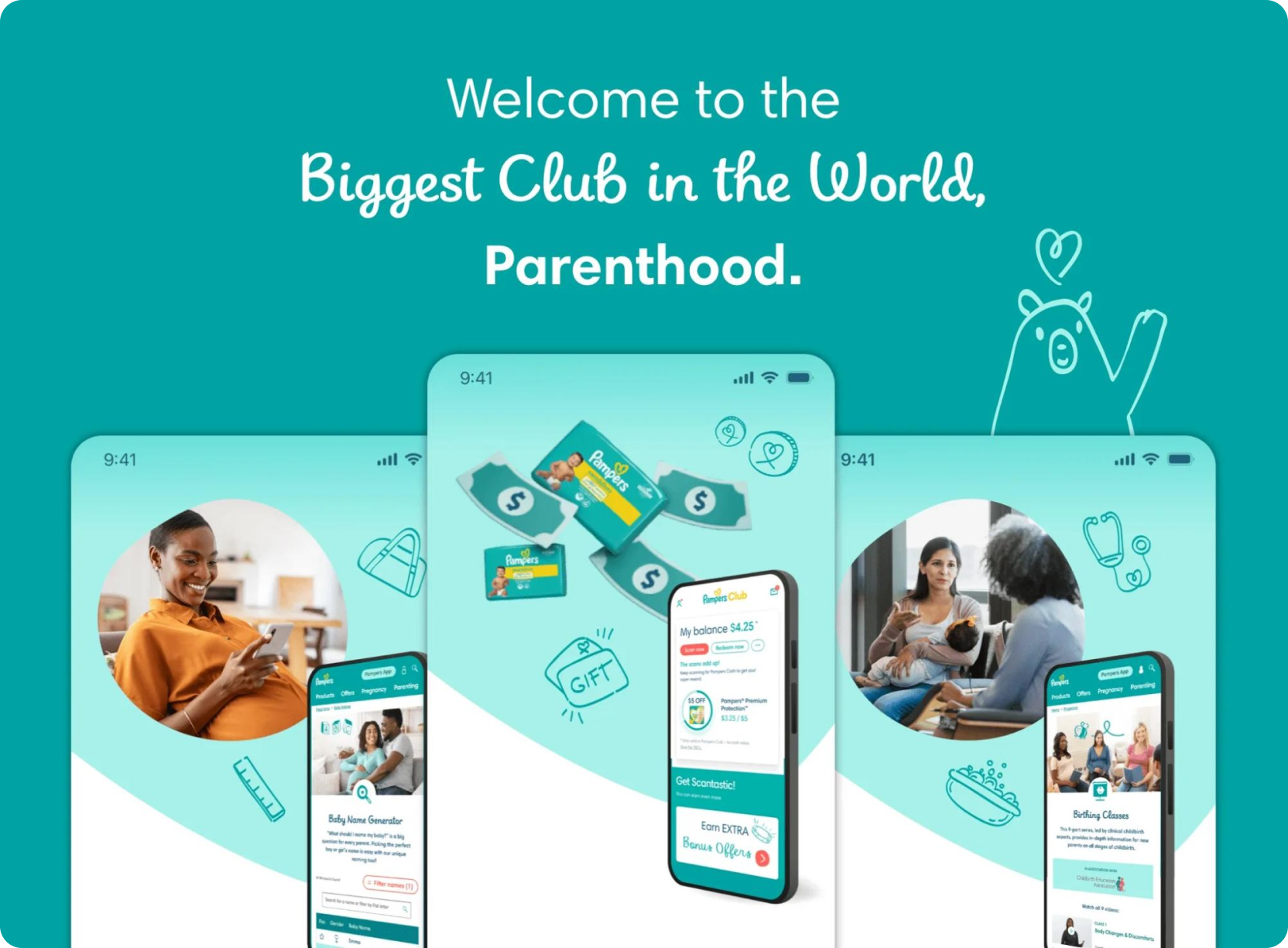 Pampers Club, one of the top customer loyalty program examples