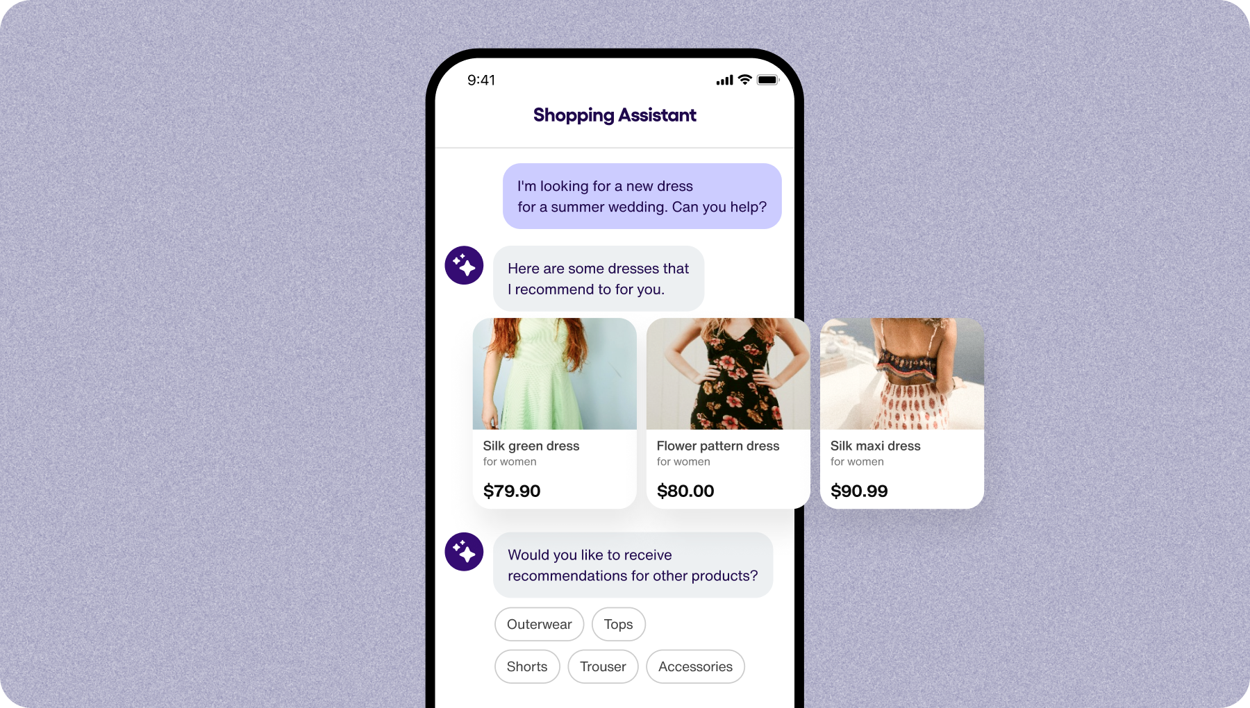 AI shopping assistant