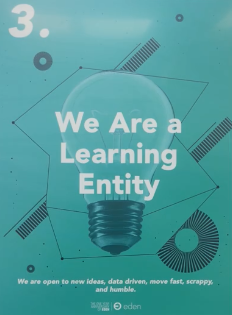 Blog learning entity Eden poster