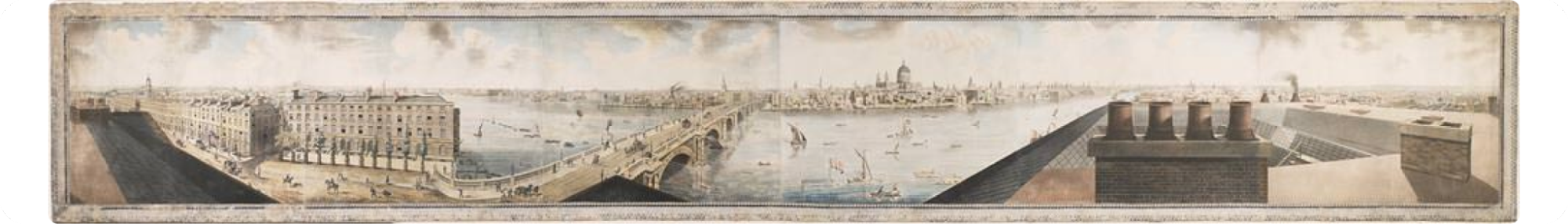 Blog Panoramic view of London, 1792