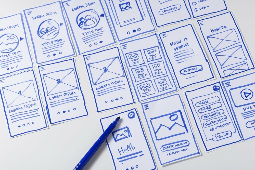 Blog wireframes