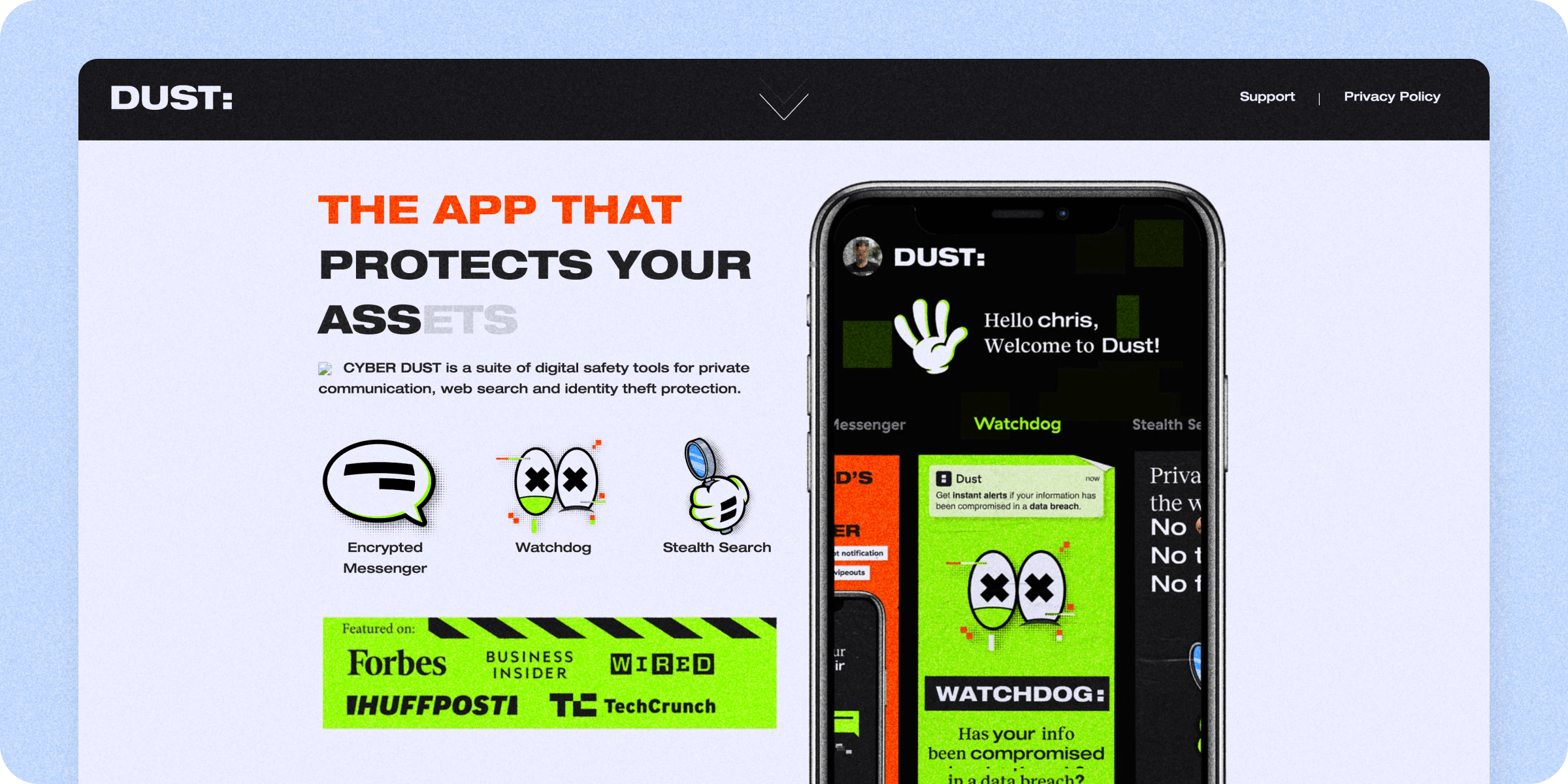 Dust is one of the best encrypted messaging apps for consumers