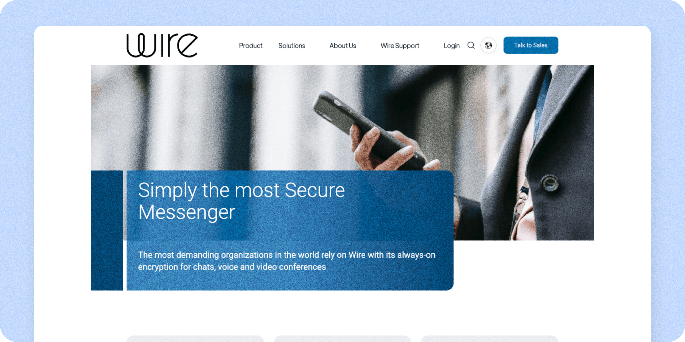 Wire is one of the best encrypted messaging apps for businesses
