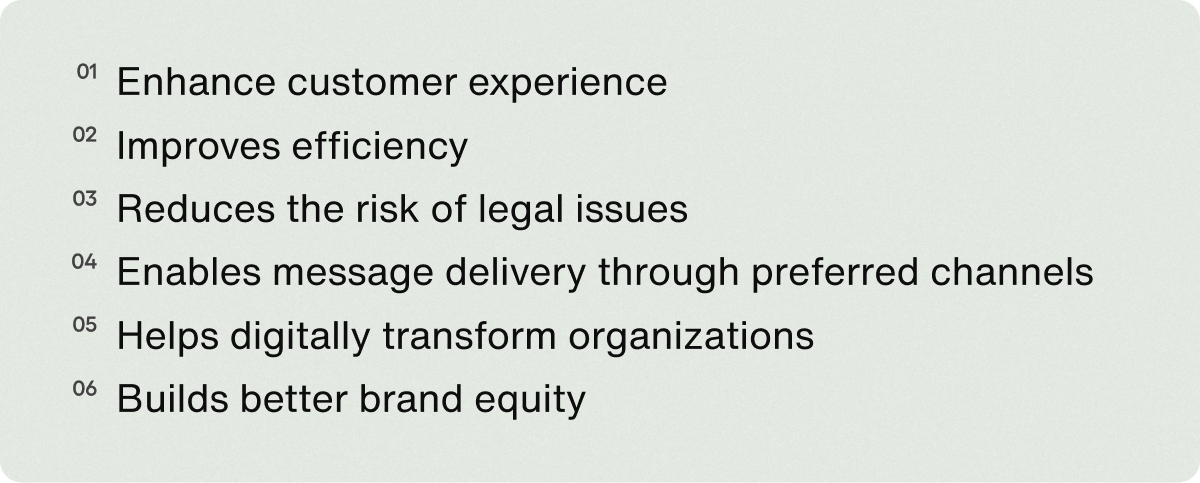 Top 6 benefits of implementing CCM software subpoints