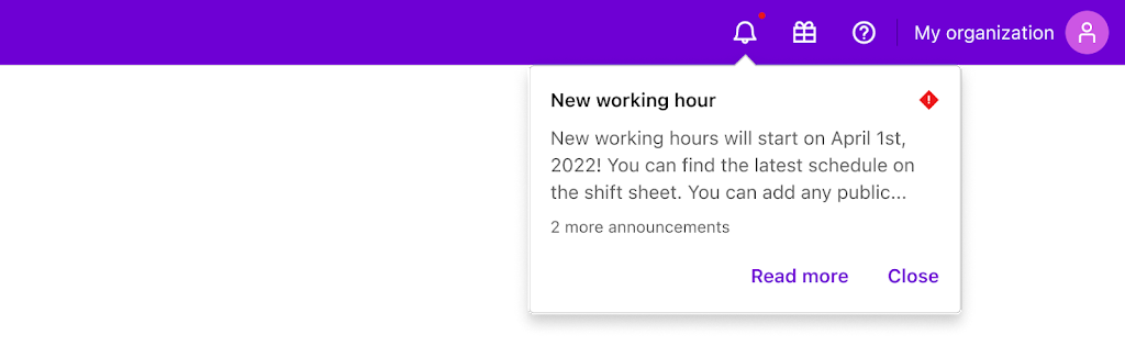 Blog admin notifications for Sendbird Desk
