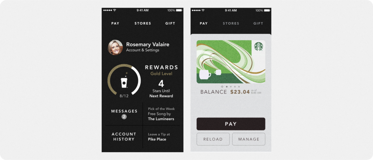 Starbucks omnichannel mobile app digital experience