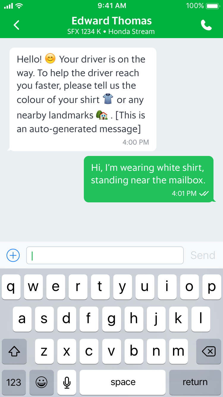 Blog GrabChat automated message with emojis