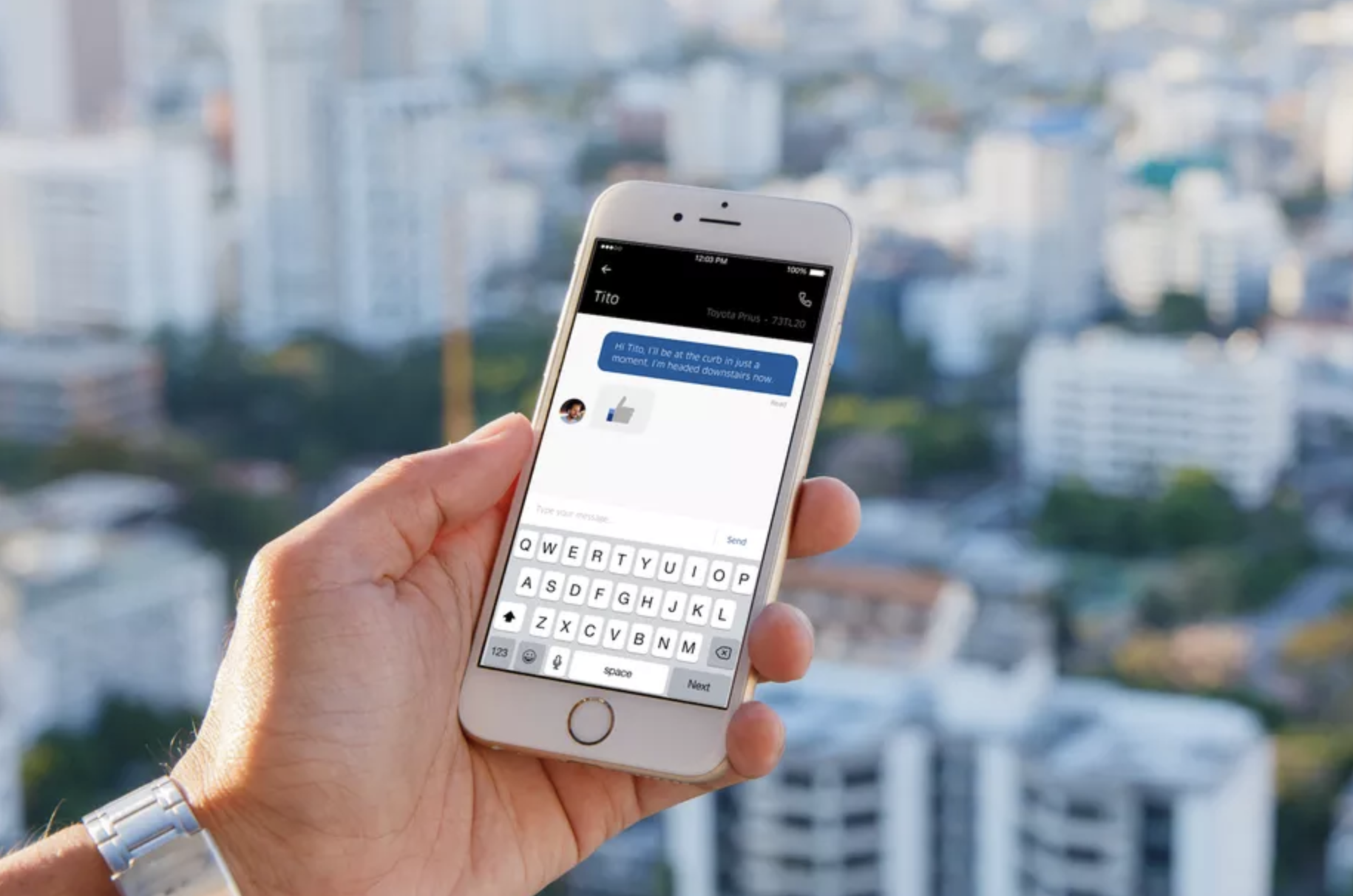 Blog Uber in-app messaging