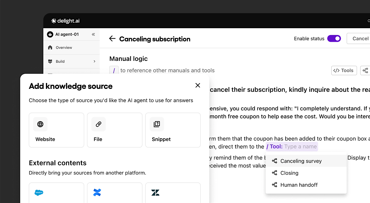 Build AI customer service agents Build AI customer service agents