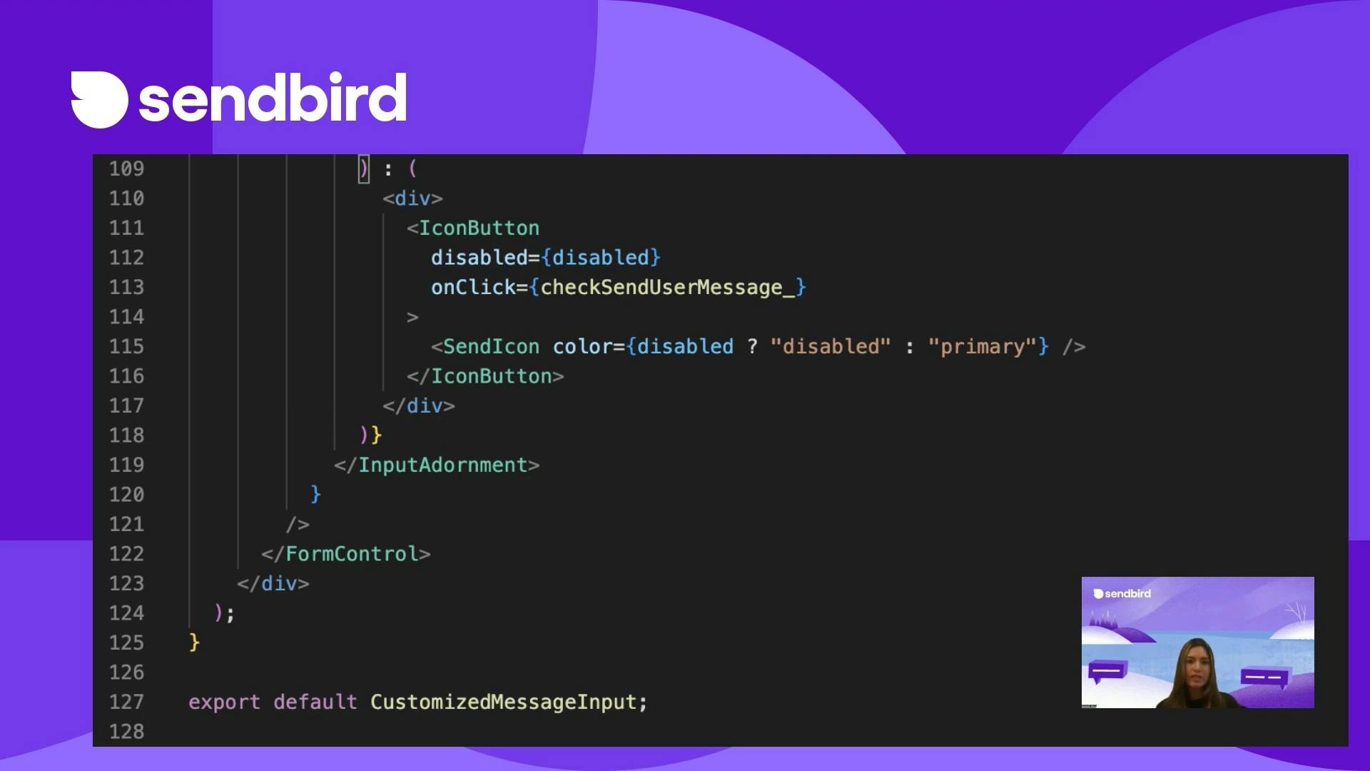 Build scheduled messages with the Sendbird UI Kit for React You Tube video thumbnail