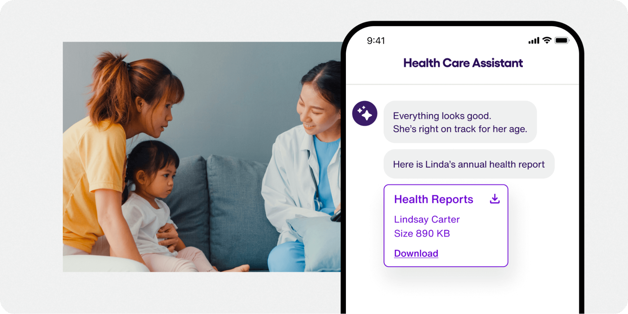 AI chatbot for healthcare with multimedia sharing capabilities