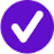 Purple checkmark