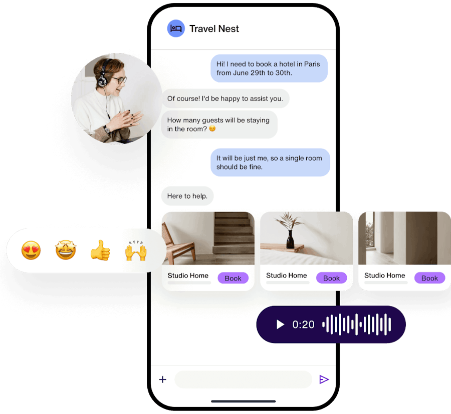 A complete in-app chat API and SDK platform