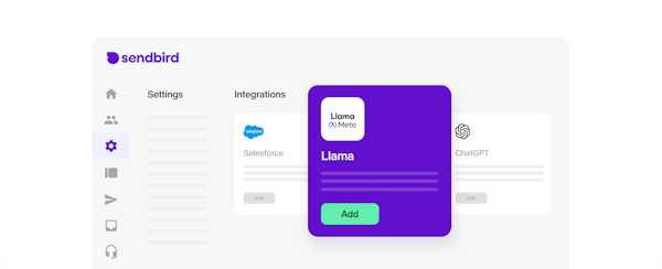 Llama no-code dashboard setup