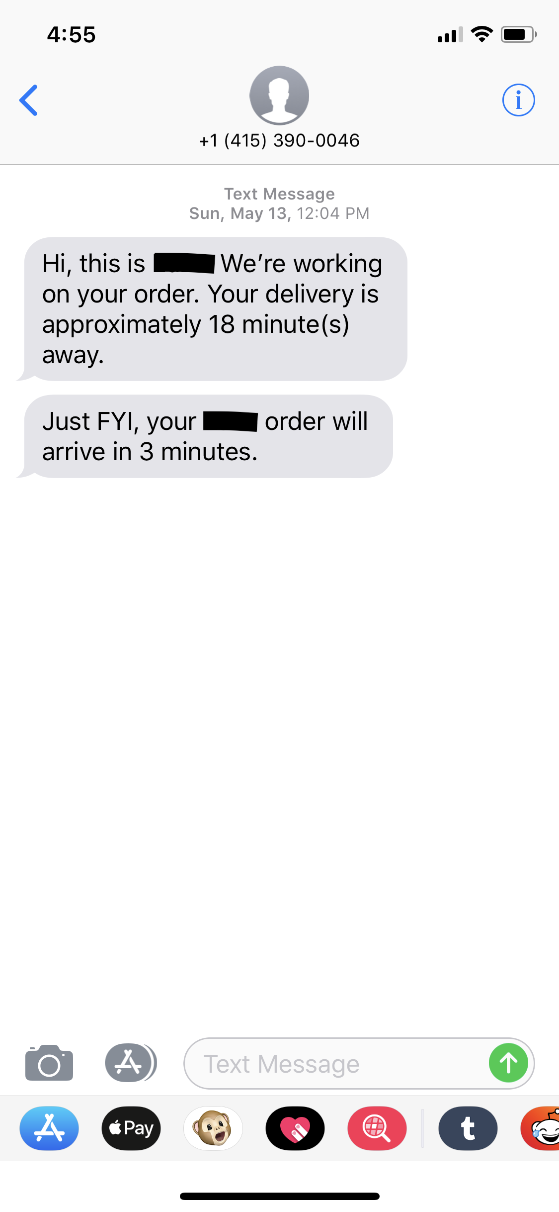 SMS forces users to leave your app