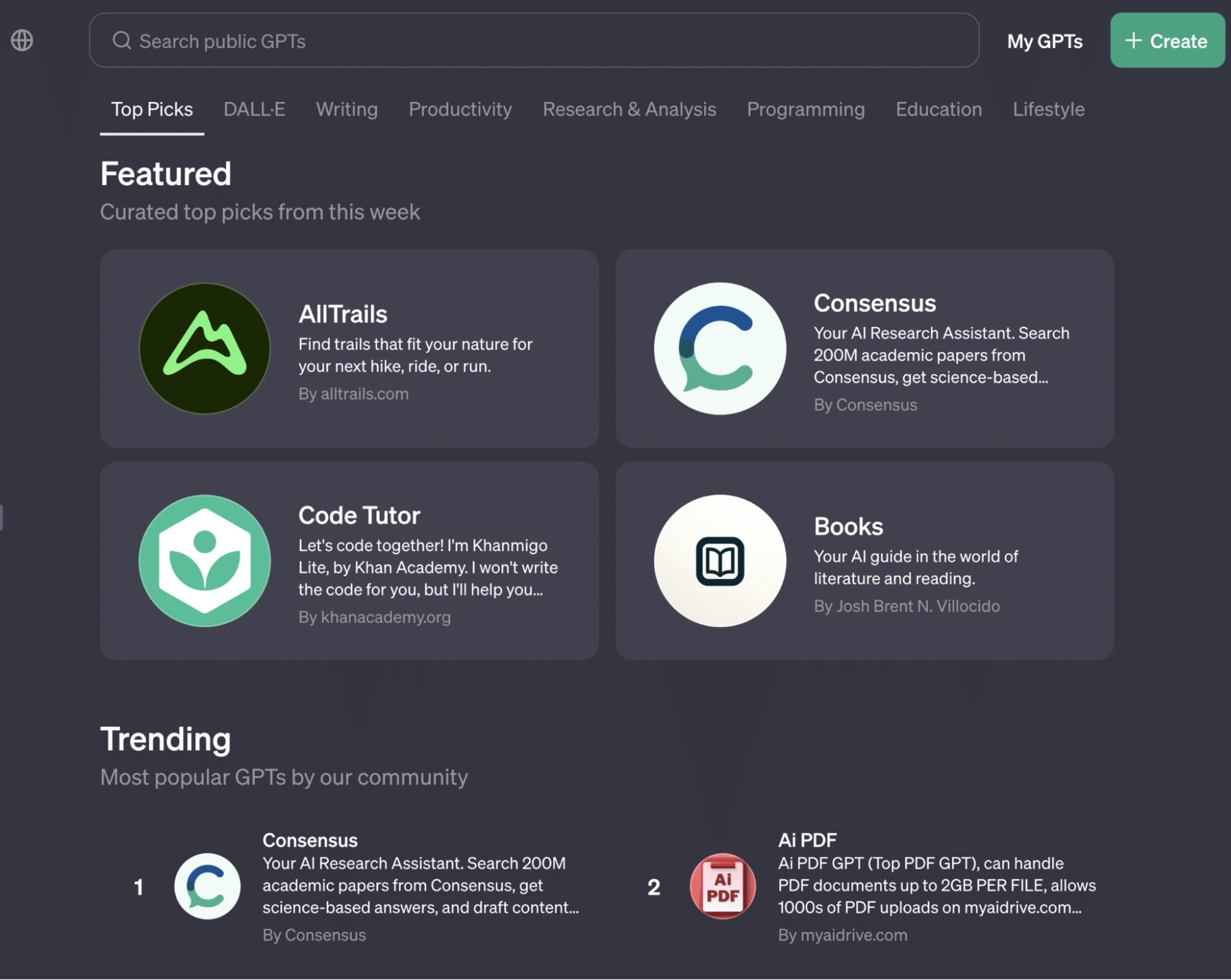 MCP app store concept echoing GPT apps