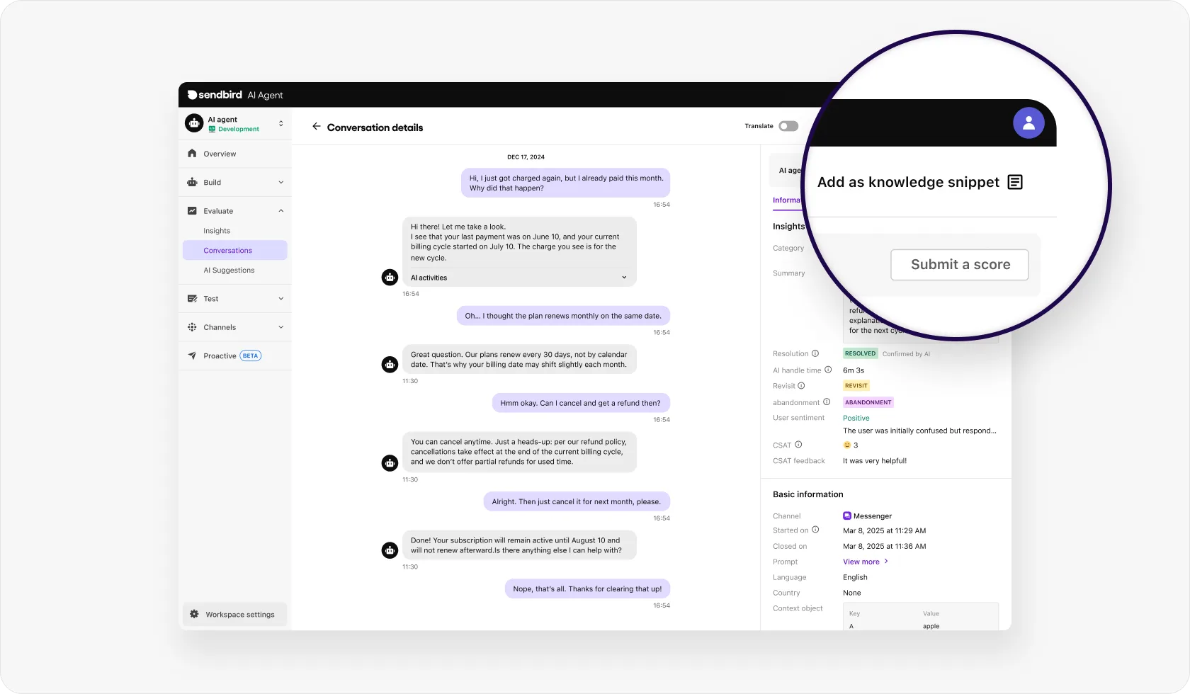 One click convert to knowledge insert