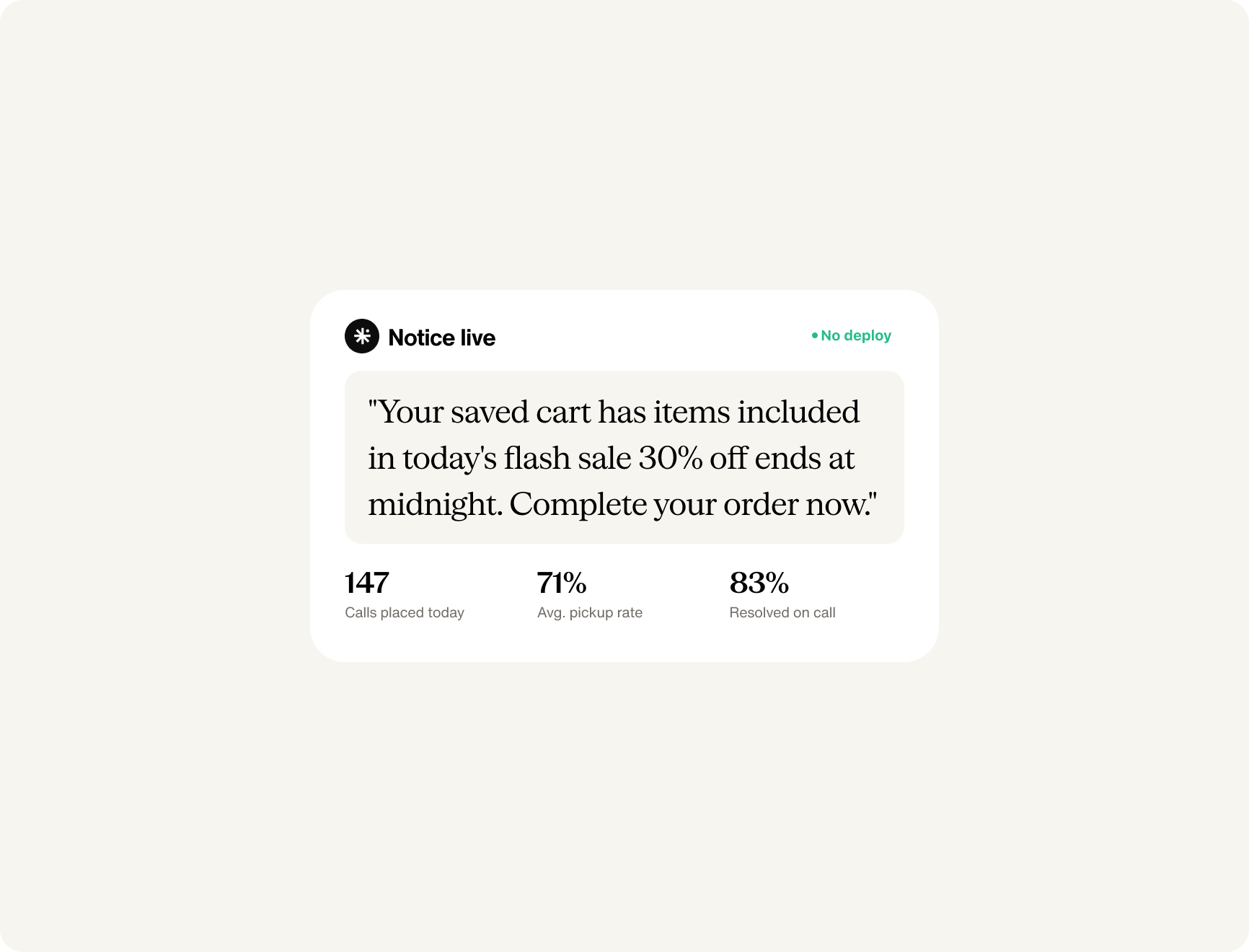 Real-time alerts, no deploy required