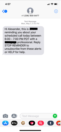 SMS is a one-way message