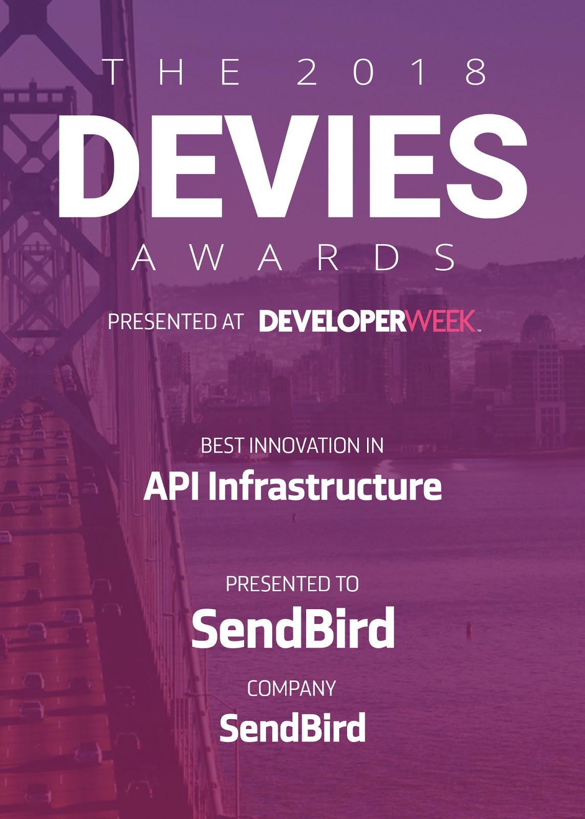 Sendbird Devies award 2018