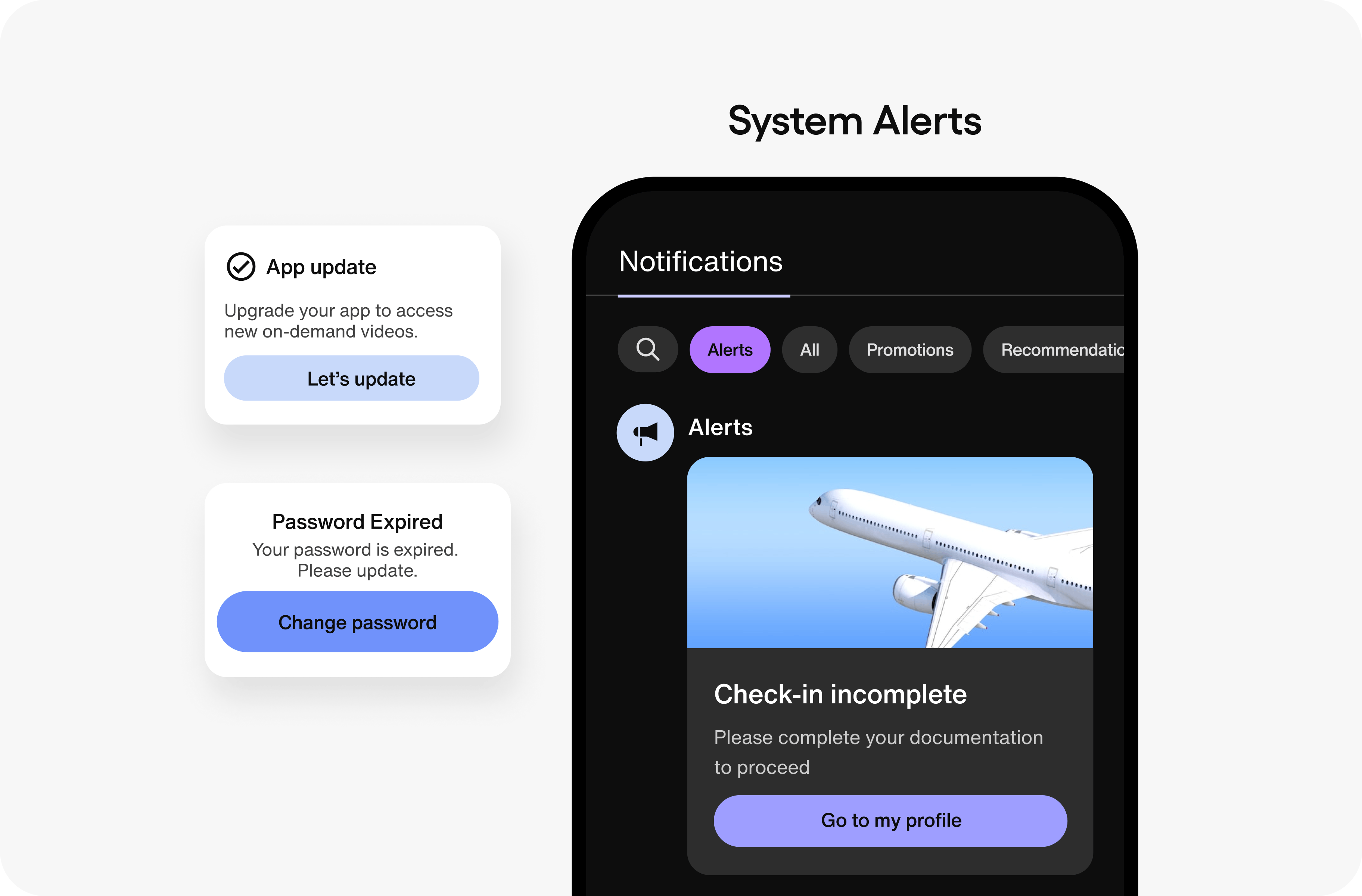 System Alerts mobile Notifications v2