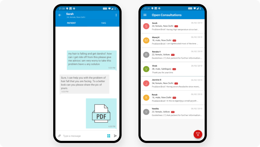 Tata 1mg app screenshots