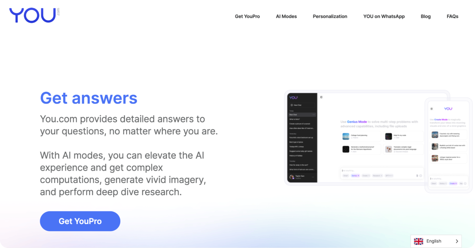 One of the best AI chatbots in 2024: YouChat