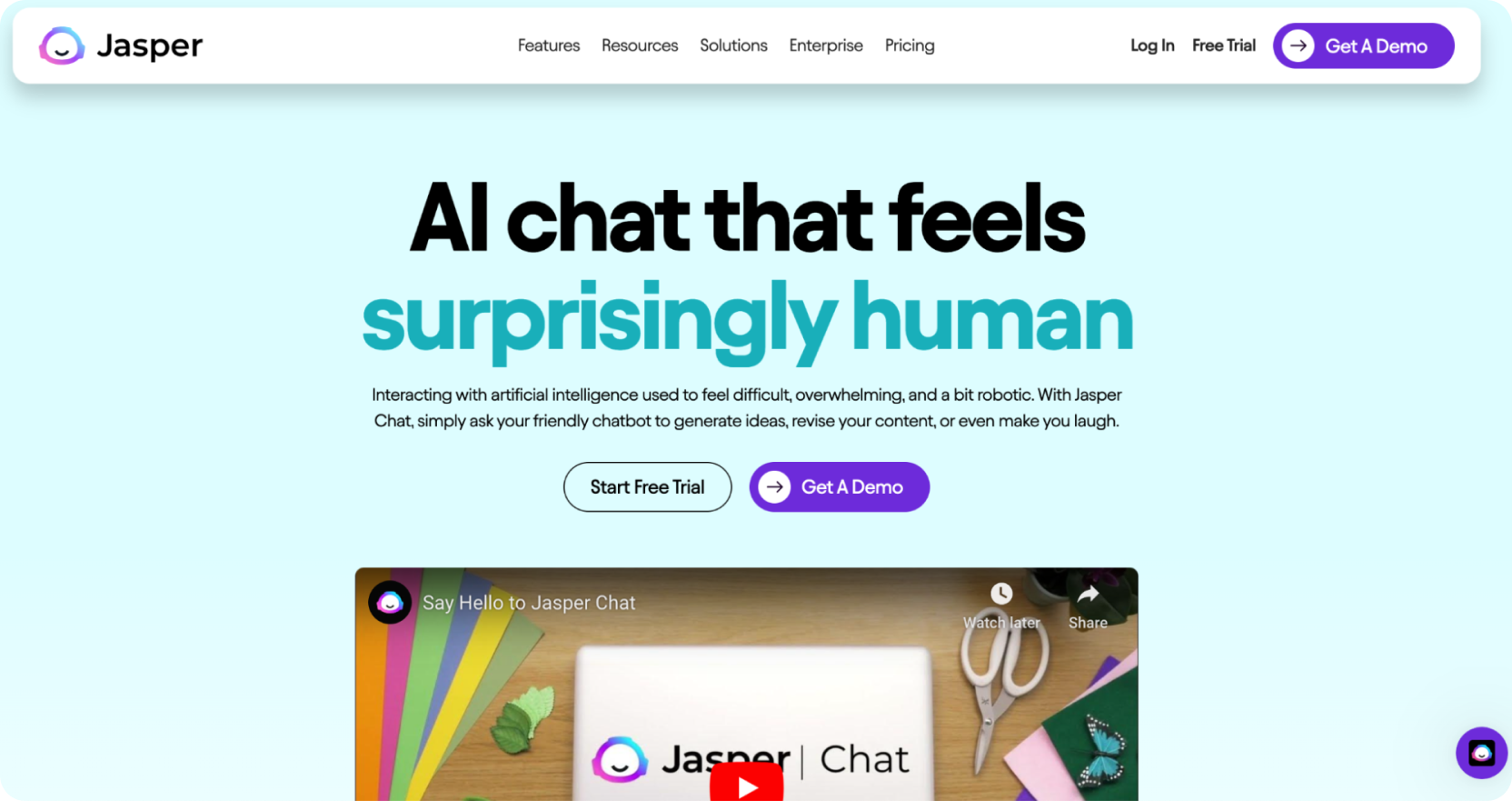 One of the best AI chatbots in 2024: Jasper
