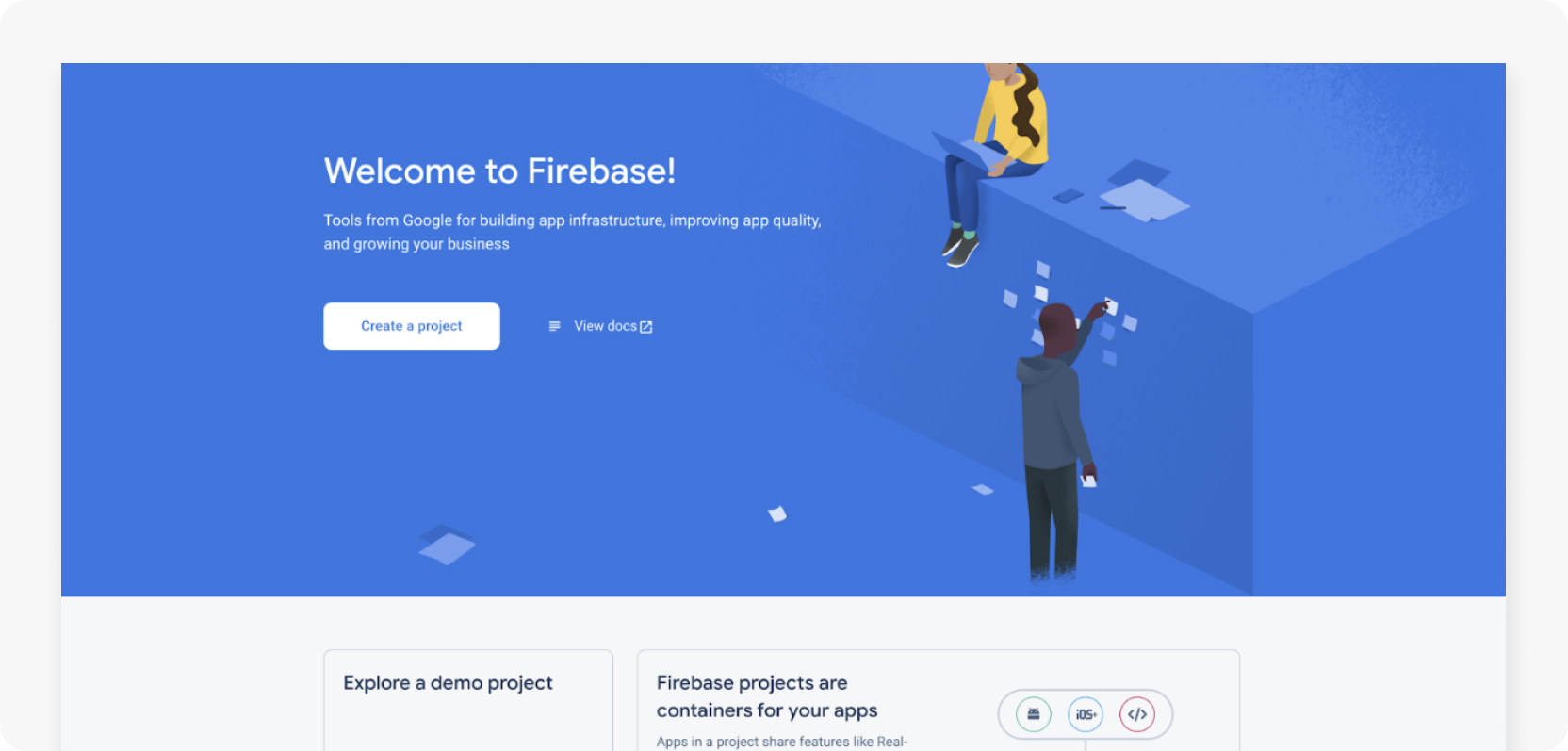 Firebase console