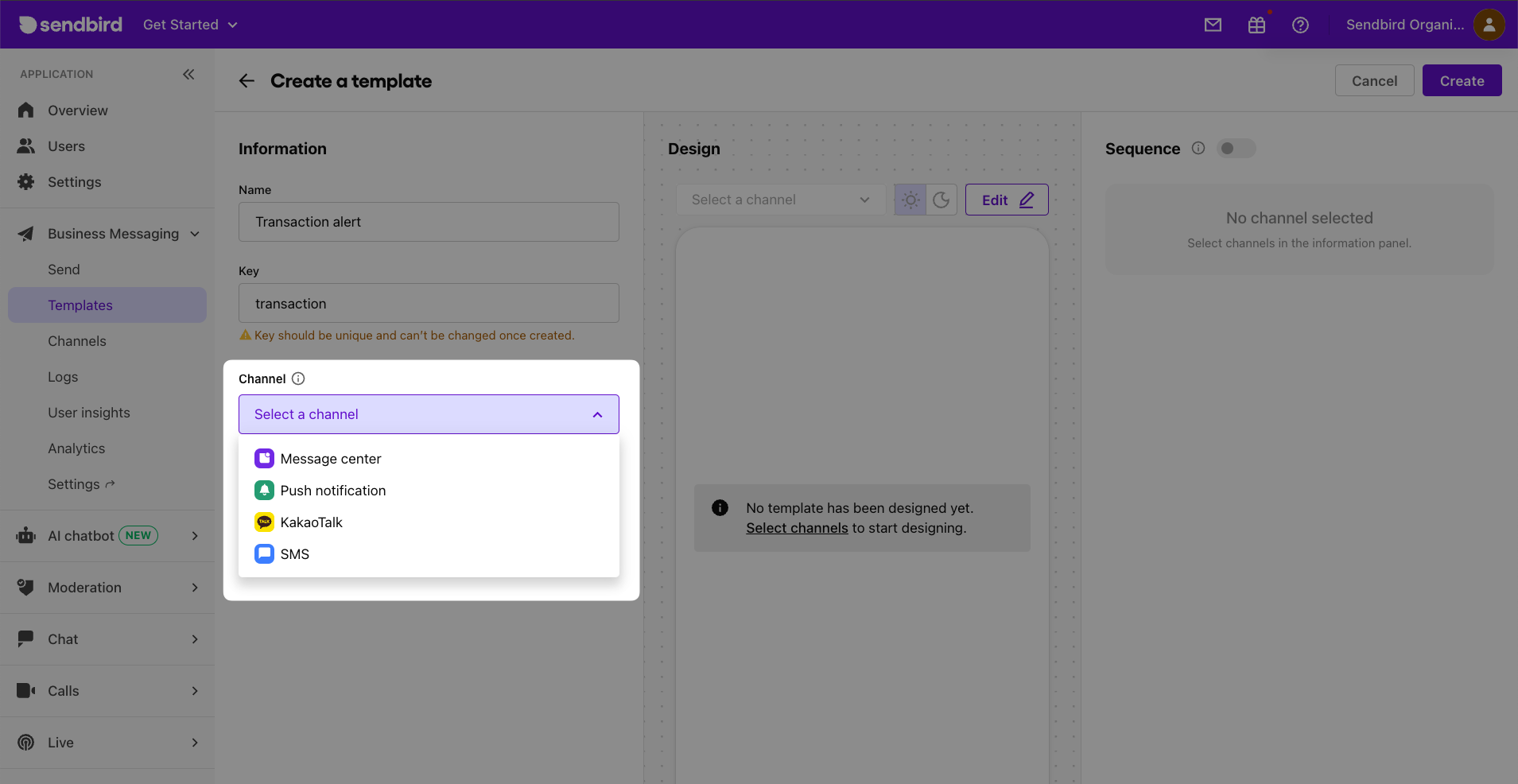 Choosing a set of channels for a mobile customer messaging campaign