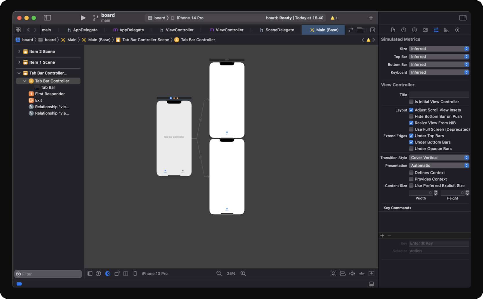 Storyboards and Interface Builder